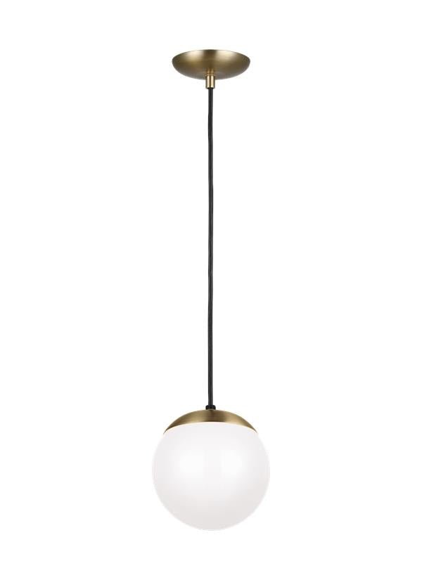 Visual Comfort Studio Canada - One Light Pendant - Leo - Hanging Globe - Satin Brass- Union Lighting Luminaires Decor