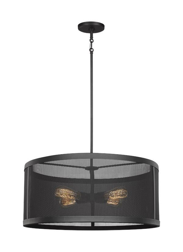 Visual Comfort Studio Canada - Four Light Pendant - Gereon - Black- Union Lighting Luminaires Decor