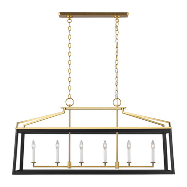 Visual Comfort Studio Canada - Six Light Linear Lantern - Carlow - Midnight Black- Union Lighting Luminaires Decor