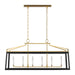 Visual Comfort Studio Canada - Six Light Linear Lantern - Carlow - Midnight Black- Union Lighting Luminaires Decor