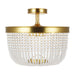Visual Comfort Studio Canada - Six Light Semi Flush Mount - Summerhill - Burnished Brass- Union Lighting Luminaires Decor