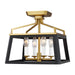 Visual Comfort Studio Canada - Four Light Flush Mount - Carlow - Midnight Black- Union Lighting Luminaires Decor
