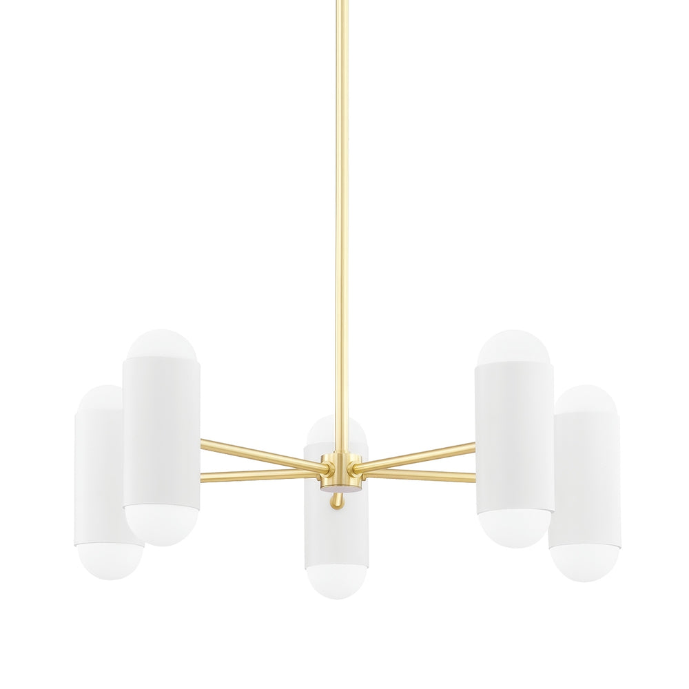 Mitzi Canada - Ten Light Chandelier - Kira - Aged Brass/Soft White Combo- Union Lighting Luminaires Decor