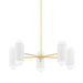 Mitzi Canada - Ten Light Chandelier - Kira - Aged Brass/Soft White Combo- Union Lighting Luminaires Decor