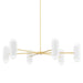 Mitzi Canada - 12 Light Chandelier - Kira - Aged Brass/Soft White Combo- Union Lighting Luminaires Decor