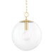 Mitzi Canada - One Light Pendant - Juliana - Aged Brass- Union Lighting Luminaires Decor