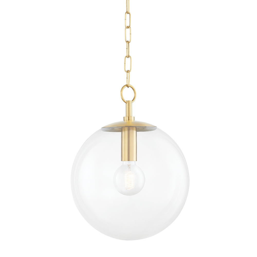 Mitzi Canada - One Light Pendant - Juliana - Aged Brass- Union Lighting Luminaires Decor
