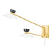 Mitzi Canada - Two Light Wall Sconce - Whitley - Aged Brass- Union Lighting Luminaires Decor