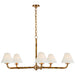 Ralph Lauren Canada - LED Chandelier - Dalfern - Waxed Bamboo and Natural Brass- Union Lighting Luminaires Decor