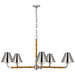 Ralph Lauren Canada - LED Chandelier - Dalfern - Waxed Bamboo and Polished Nickel- Union Lighting Luminaires Decor