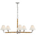 Ralph Lauren Canada - LED Chandelier - Dalfern - Waxed Bamboo and Polished Nickel- Union Lighting Luminaires Decor