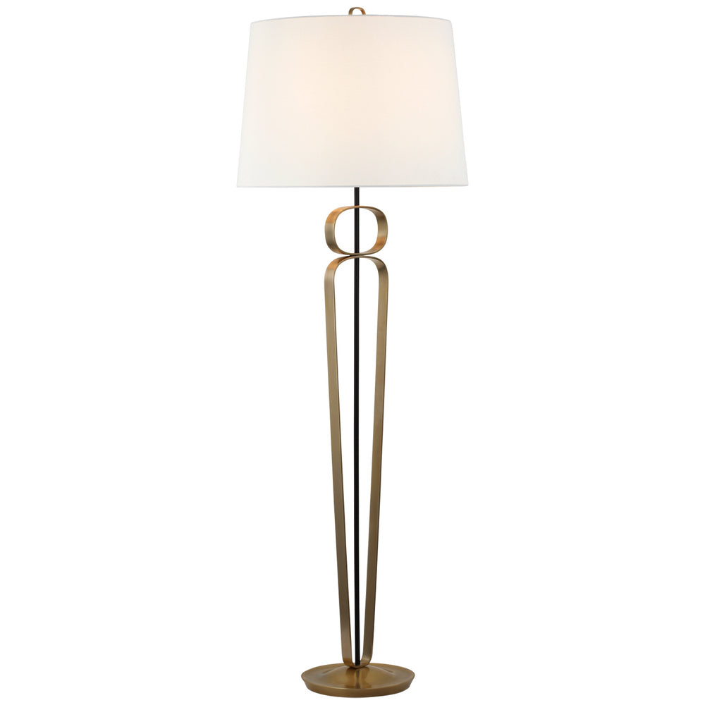 Visual Comfort Signature Canada - LED Floor Lamp - Valda - Hand-Rubbed Antique Brass and Matte Black- Union Lighting Luminaires Decor