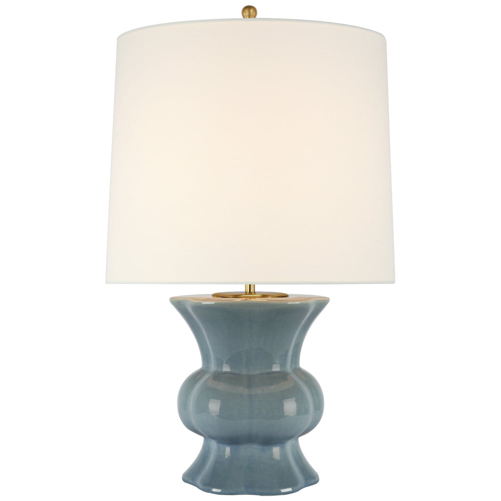 Visual Comfort Signature Canada - LED Table Lamp - Lavinia - Polar Blue Crackle- Union Lighting Luminaires Decor