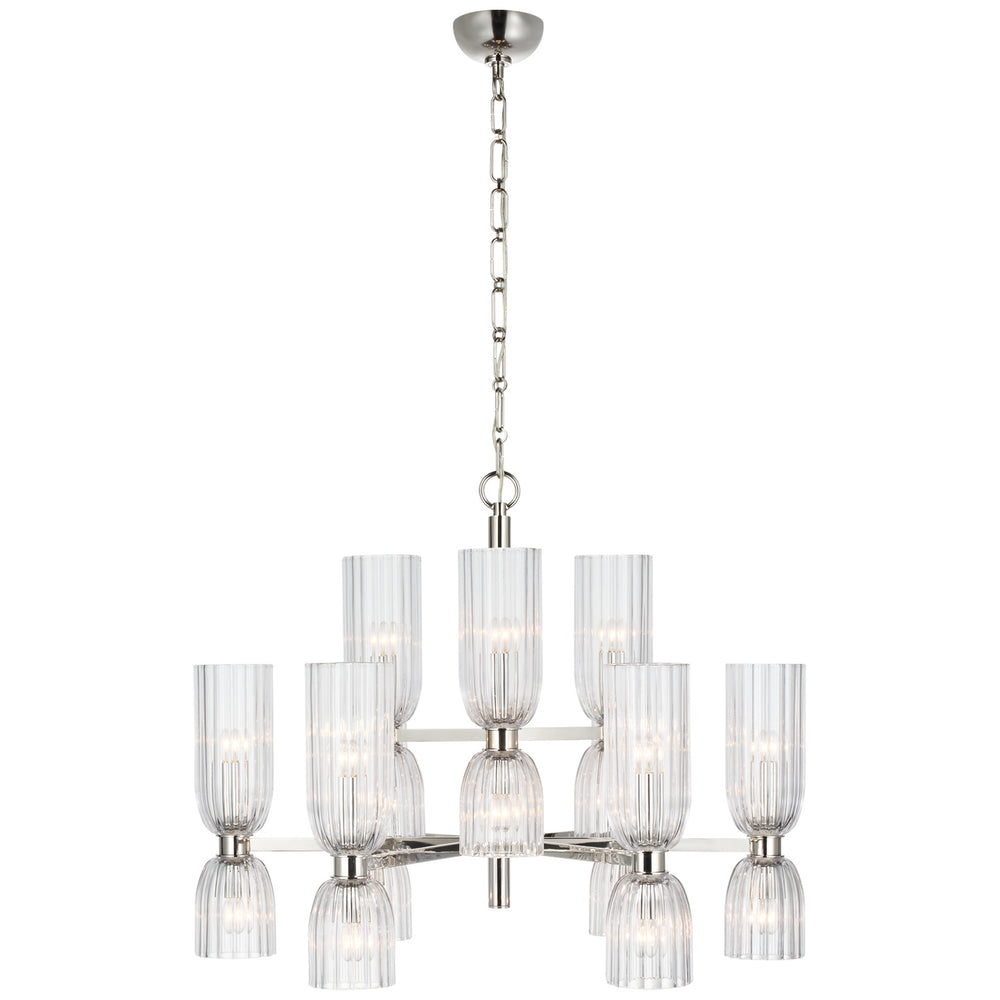 Visual Comfort Signature Canada - LED Chandelier - Asalea - Polished Nickel- Union Lighting Luminaires Decor