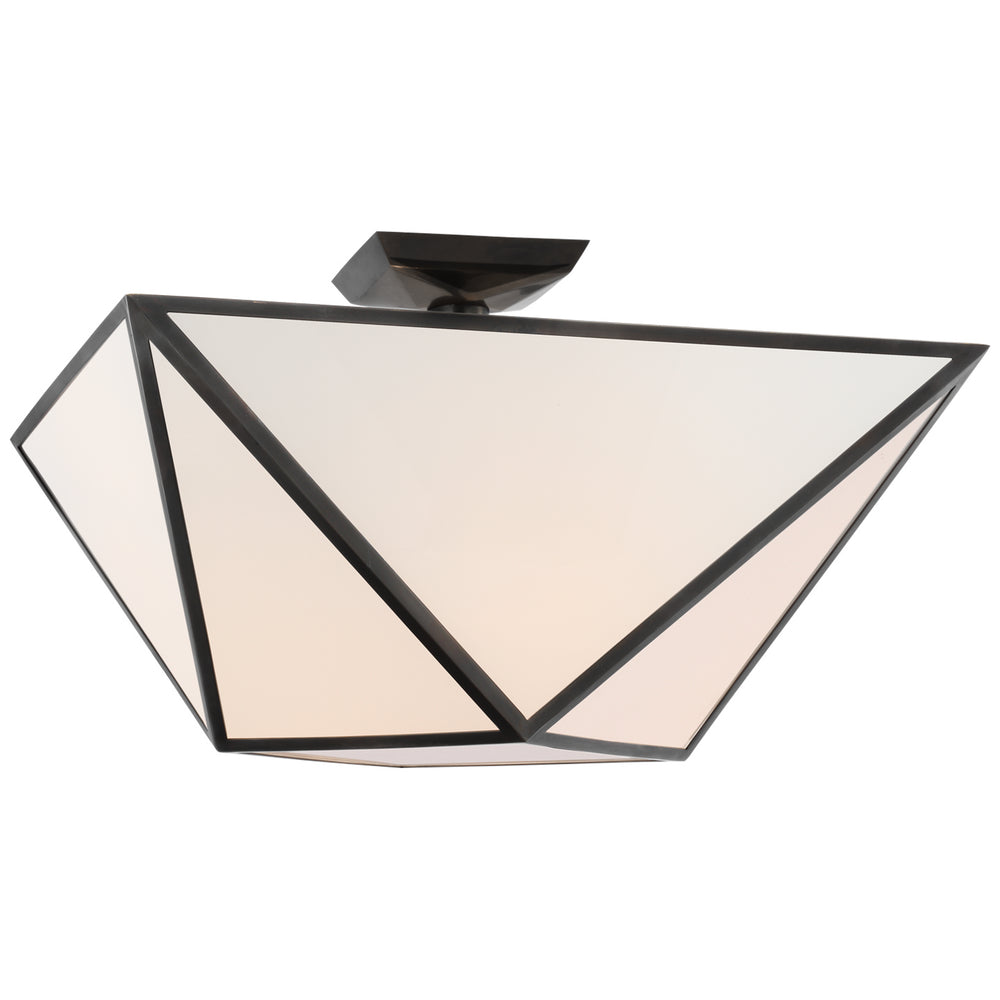 Visual Comfort Signature Canada - LED Semi-Flush Mount - Lorino - Bronze- Union Lighting Luminaires Decor