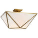 Visual Comfort Signature Canada - LED Semi-Flush Mount - Lorino - Hand-Rubbed Antique Brass- Union Lighting Luminaires Decor