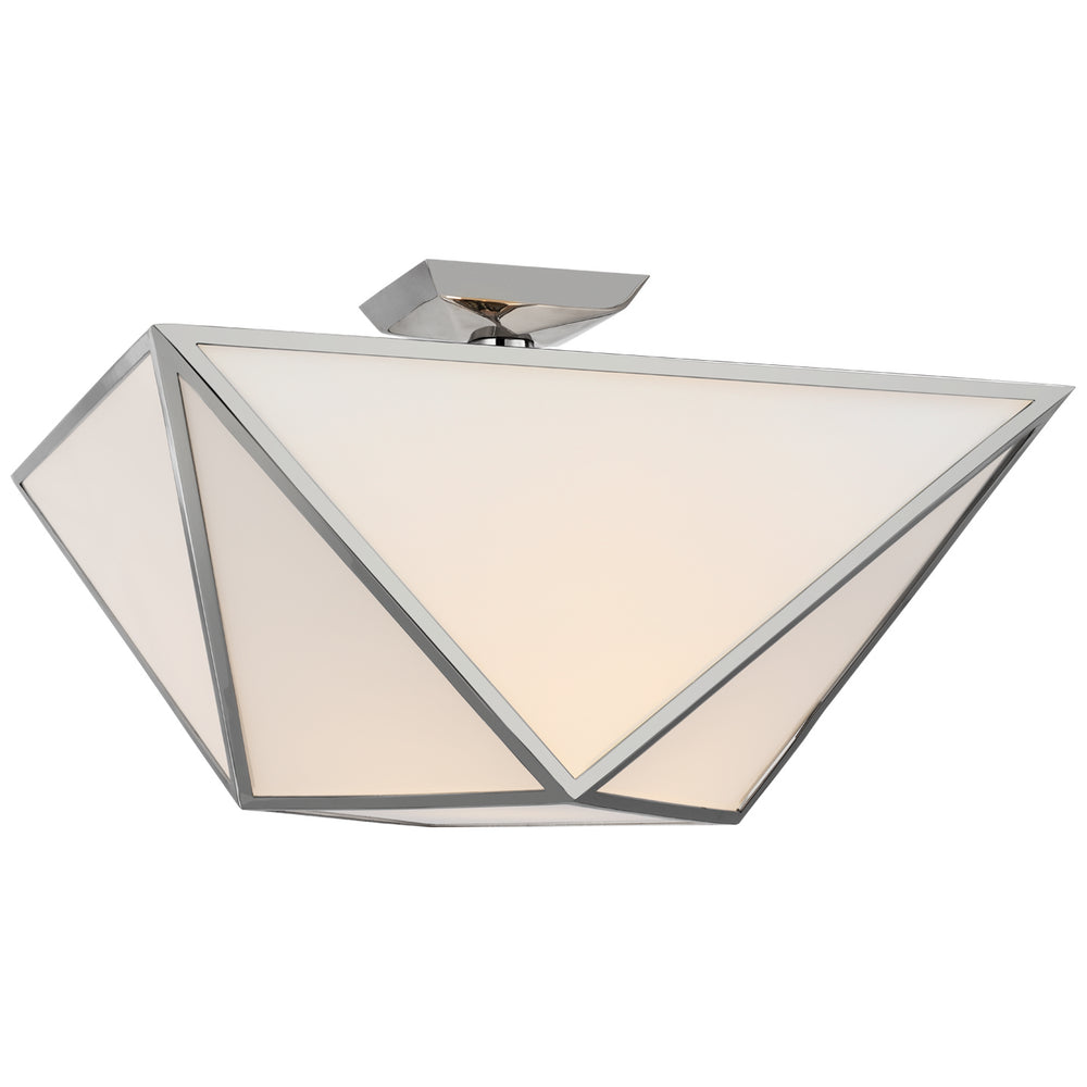 Visual Comfort Signature Canada - LED Semi-Flush Mount - Lorino - Polished Nickel- Union Lighting Luminaires Decor