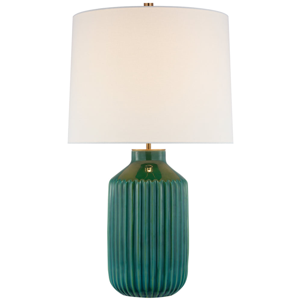 Visual Comfort Signature Canada - LED Table Lamp - Braylen - Emerald Green Crackle- Union Lighting Luminaires Decor