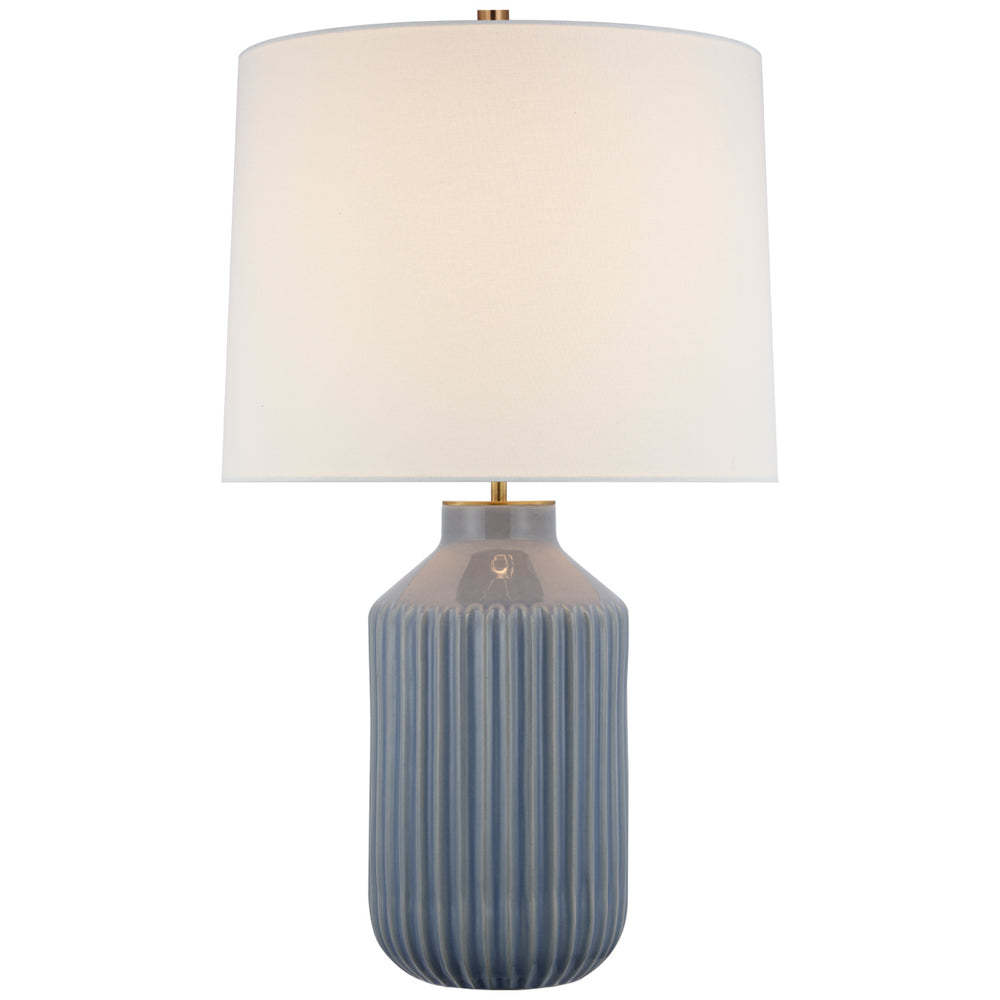 Visual Comfort Signature Canada - LED Table Lamp - Braylen - Polar Blue Crackle- Union Lighting Luminaires Decor