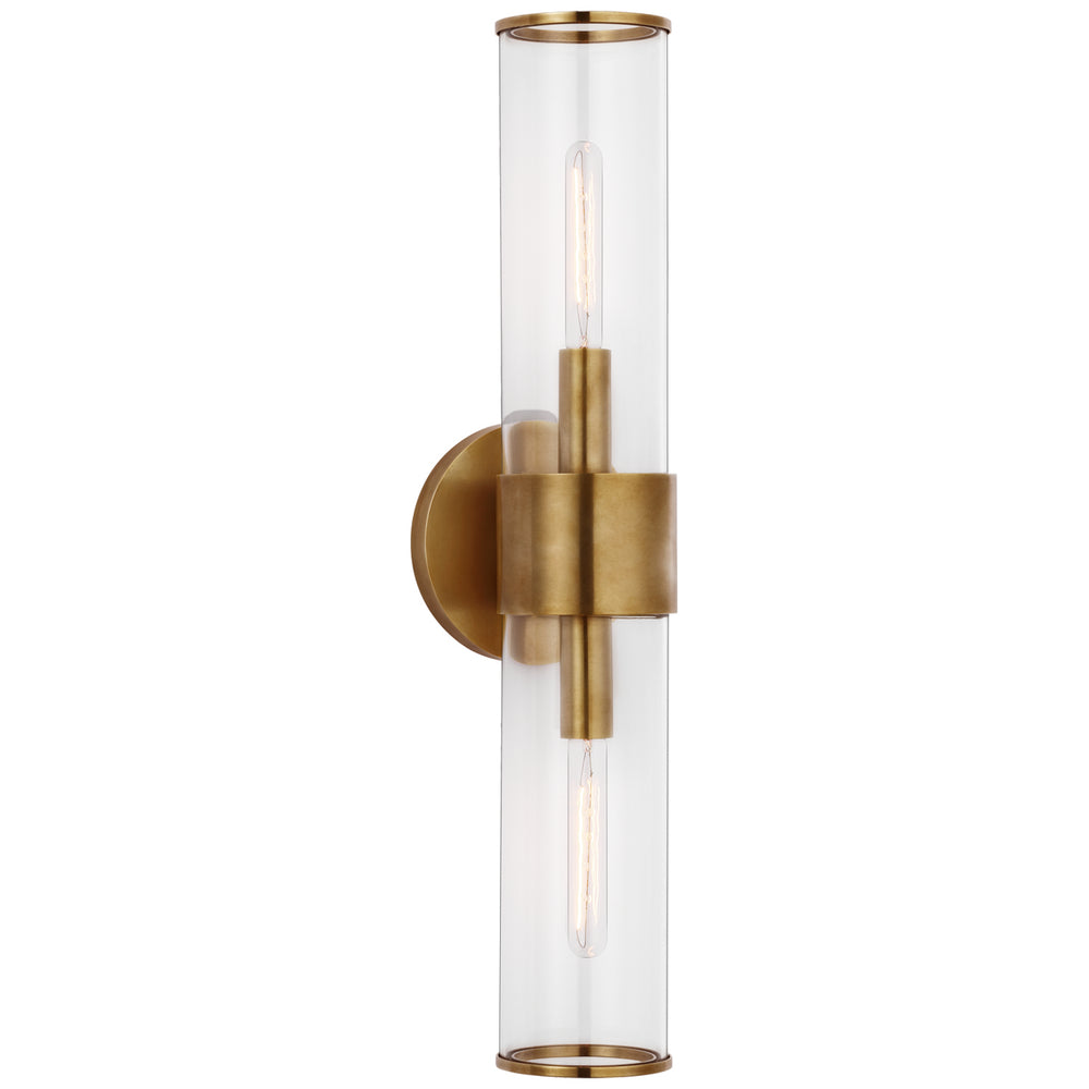 Visual Comfort Signature Canada - Two Light Wall Sconce - Liaison - Antique-Burnished Brass- Union Lighting Luminaires Decor
