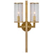 Visual Comfort Signature Canada - Two Light Wall Sconce - Liaison - Antique-Burnished Brass- Union Lighting Luminaires Decor