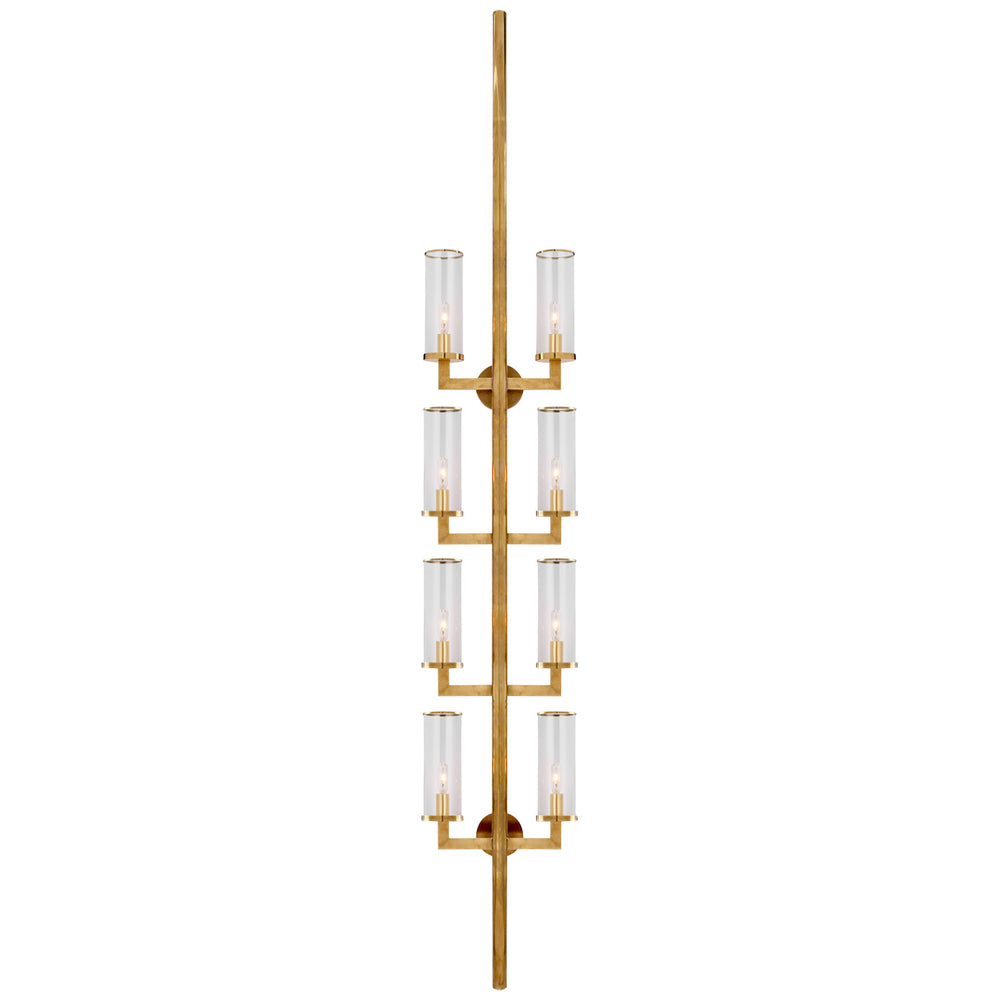 Visual Comfort Signature Canada - Eight Light Wall Sconce - Liaison - Antique-Burnished Brass- Union Lighting Luminaires Decor