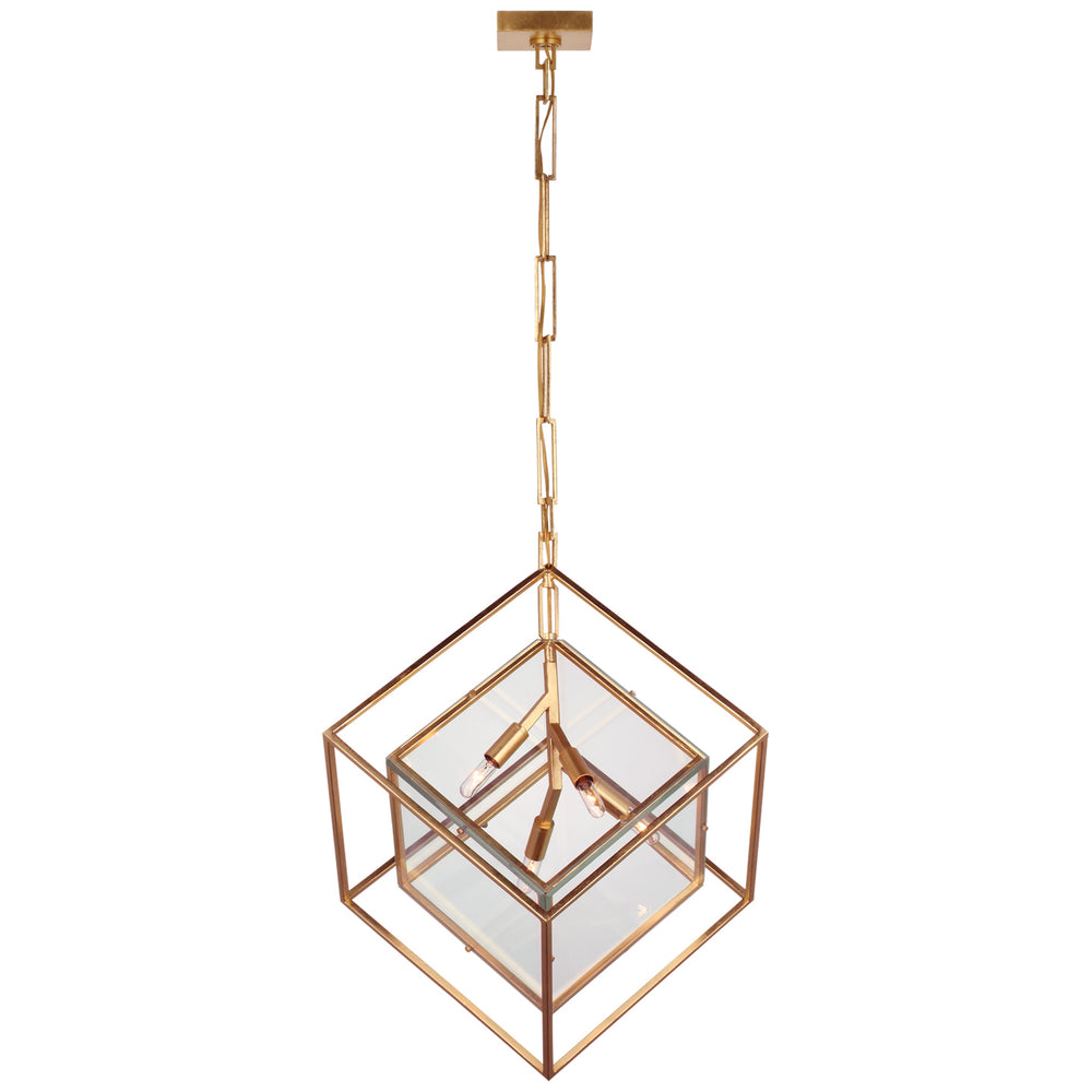 Visual Comfort Signature Canada - LED Pendant - Cubed - Gild- Union Lighting Luminaires Decor