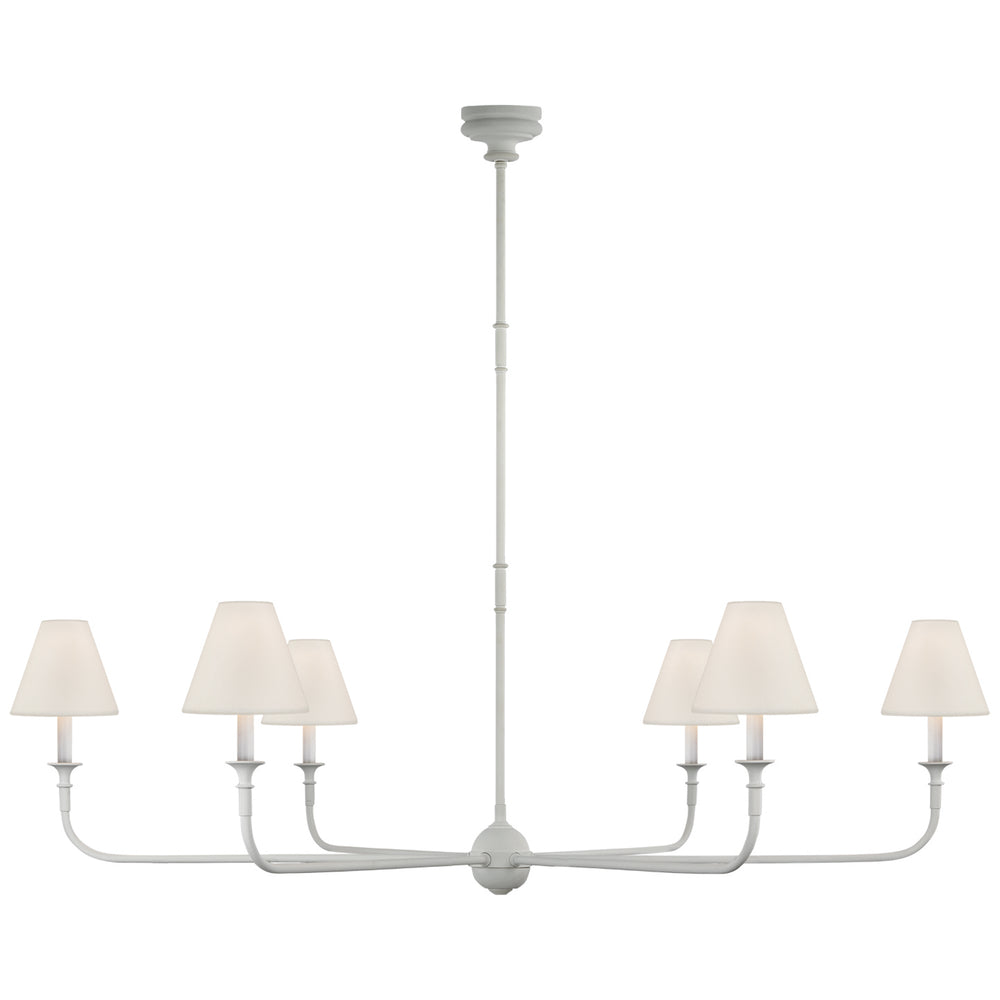 Visual Comfort Signature Canada - Six Light Chandelier - Piaf - Plaster White- Union Lighting Luminaires Decor