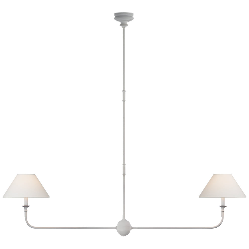 Visual Comfort Signature Canada - LED Linear Pendant - Piaf - Plaster White- Union Lighting Luminaires Decor