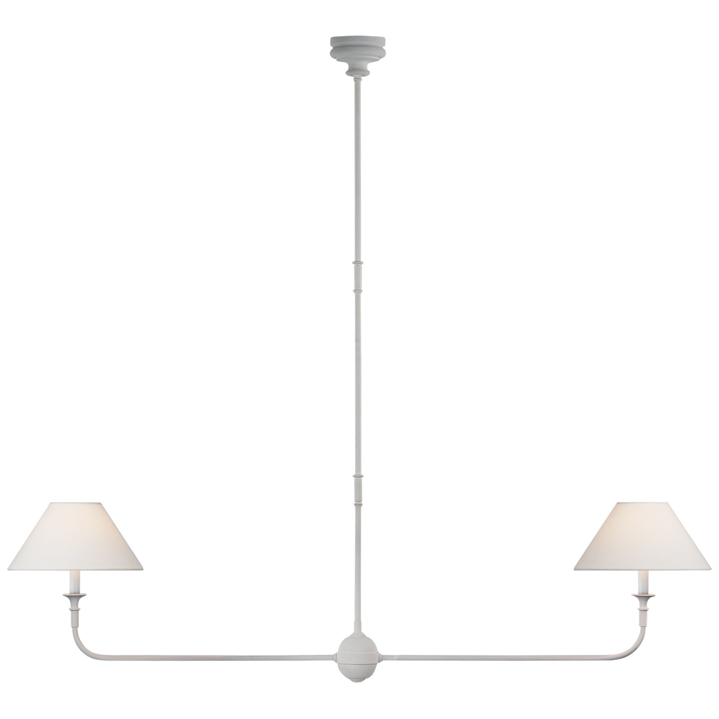 Visual Comfort Signature Canada - LED Linear Pendant - Piaf - Plaster White- Union Lighting Luminaires Decor
