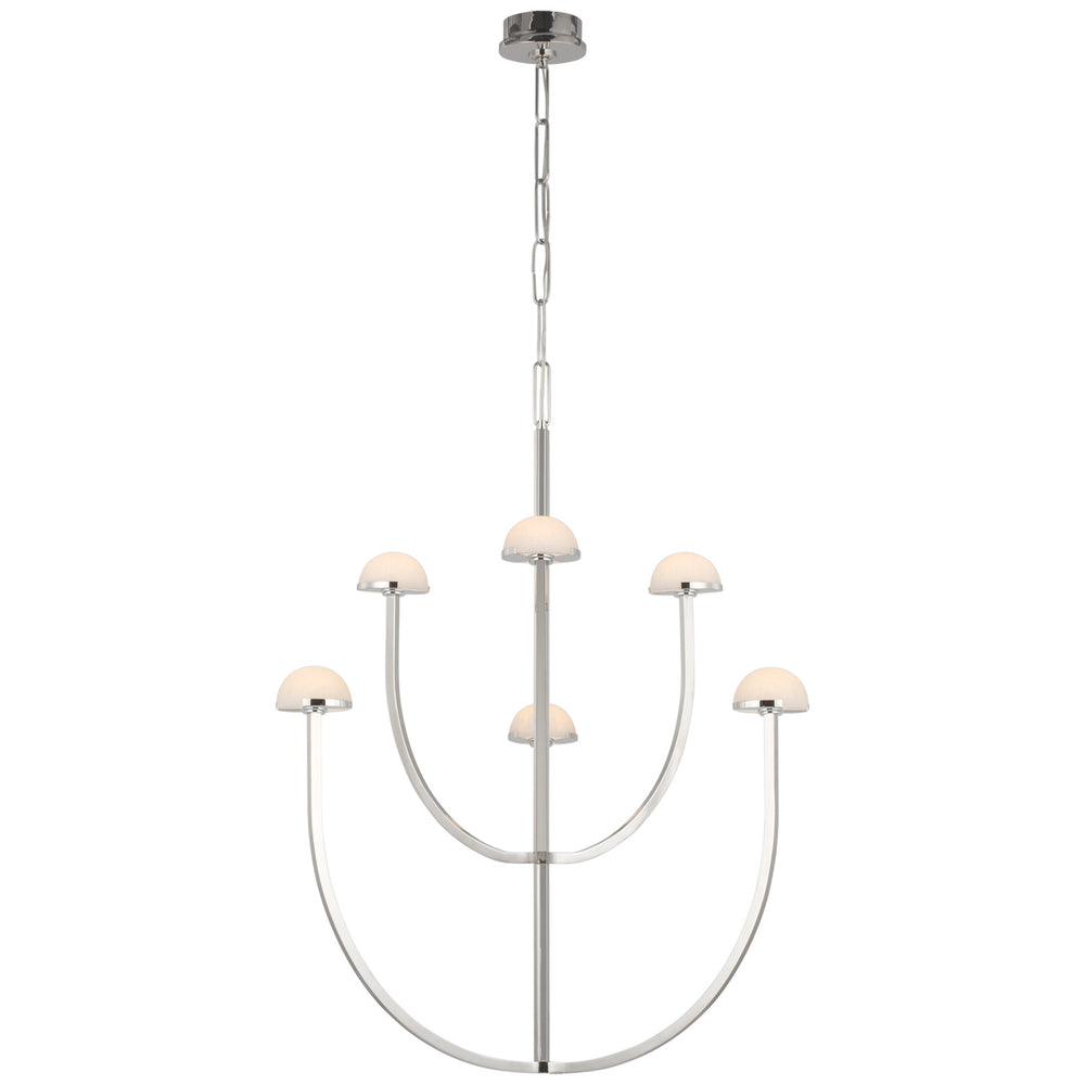 Visual Comfort Signature Canada - LED Chandelier - Pedra - Polished Nickel- Union Lighting Luminaires Decor