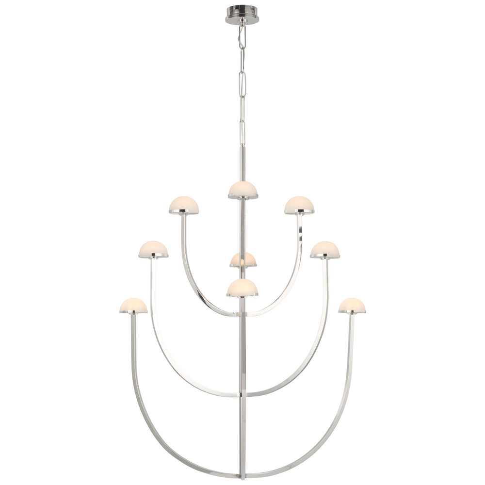 Visual Comfort Signature Canada - LED Chandelier - Pedra - Polished Nickel- Union Lighting Luminaires Decor