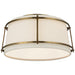 Visual Comfort Signature Canada - LED Flush Mount - Callaway - Hand-Rubbed Antique Brass- Union Lighting Luminaires Decor