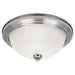 Generation Lighting Canada - Three Light Flush Mount - Geary - Brushed Nickel- Union Lighting Luminaires Decor