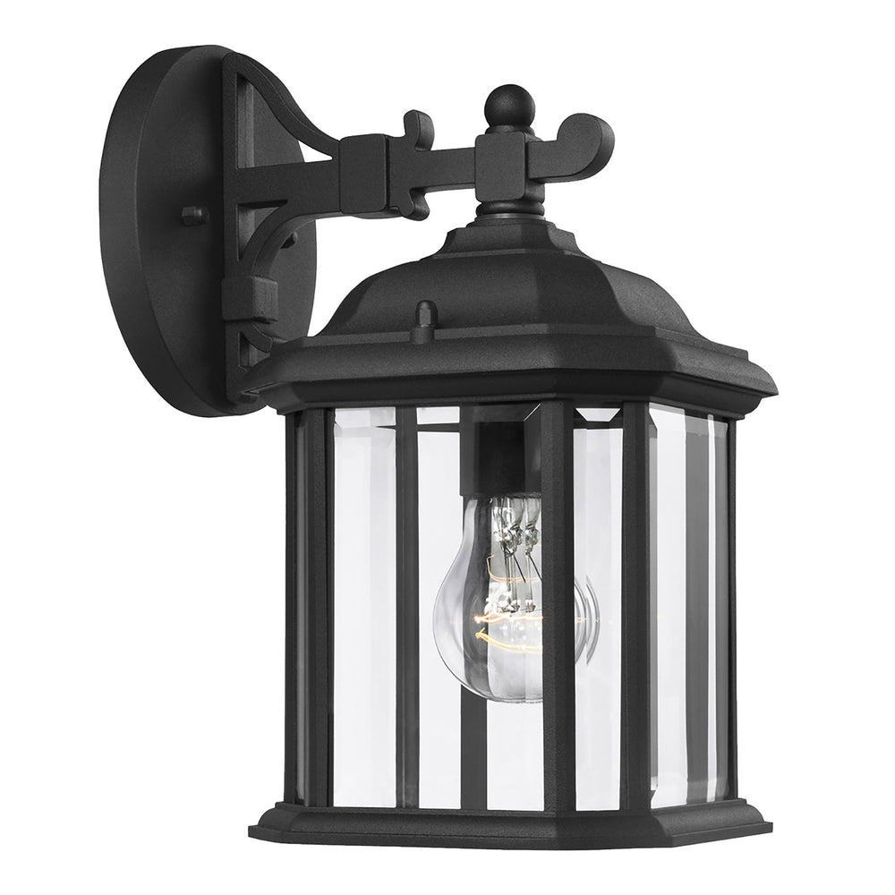Generation Lighting Canada - One Light Outdoor Wall Lantern - Kent - Black- Union Lighting Luminaires Decor