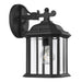 Generation Lighting Canada - One Light Outdoor Wall Lantern - Kent - Black- Union Lighting Luminaires Decor
