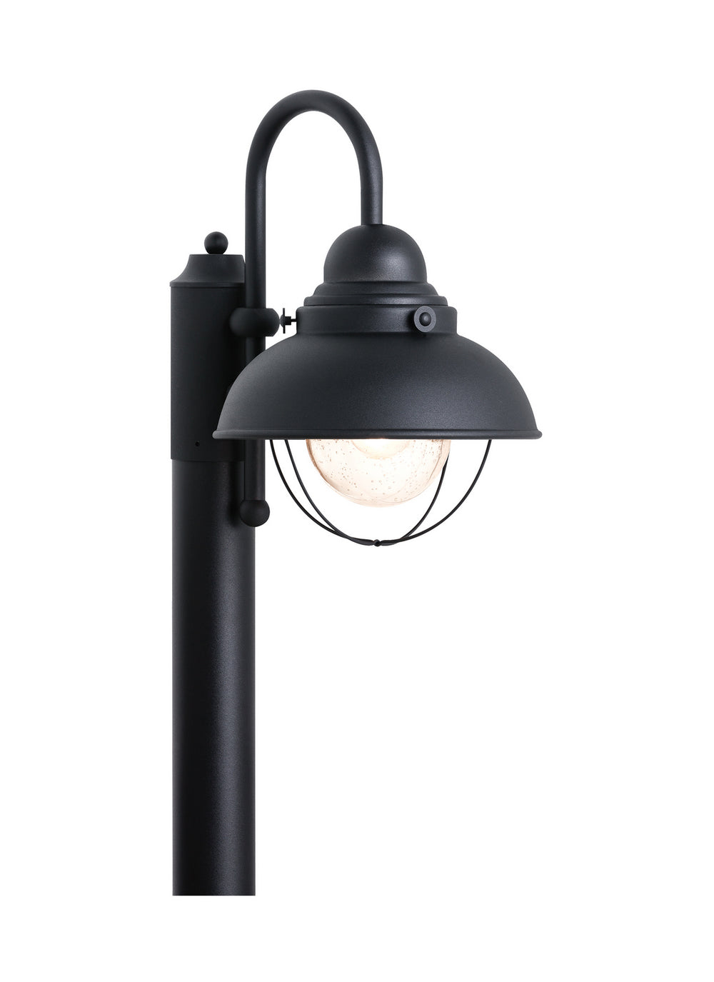 Generation Lighting Canada - One Light Outdoor Post Lantern - Sebring - Black- Union Lighting Luminaires Decor