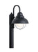 Generation Lighting Canada - One Light Outdoor Post Lantern - Sebring - Black- Union Lighting Luminaires Decor