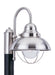 Generation Lighting Canada - One Light Outdoor Post Lantern - Sebring - Brushed Stainless- Union Lighting Luminaires Decor