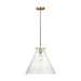 Visual Comfort Studio Canada - One Light Pendant - Kate - Satin Brass- Union Lighting Luminaires Decor