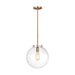 Visual Comfort Studio Canada - One Light Pendant - Kate - Satin Brass- Union Lighting Luminaires Decor