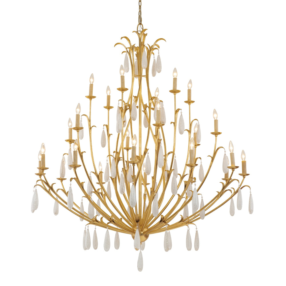 Corbett Lighting Canada - 24 Light Chandelier - Prosecco - Gold Leaf- Union Lighting Luminaires Decor