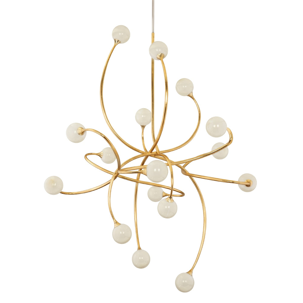 Corbett Lighting Canada - 16 Light Chandelier - Signature - Gold Leaf- Union Lighting Luminaires Decor