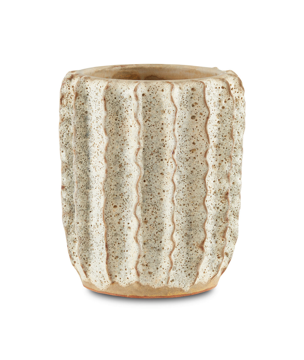 Currey and Company - Vase - Sunken Boat Collection - Moss White- Union Lighting Luminaires Decor