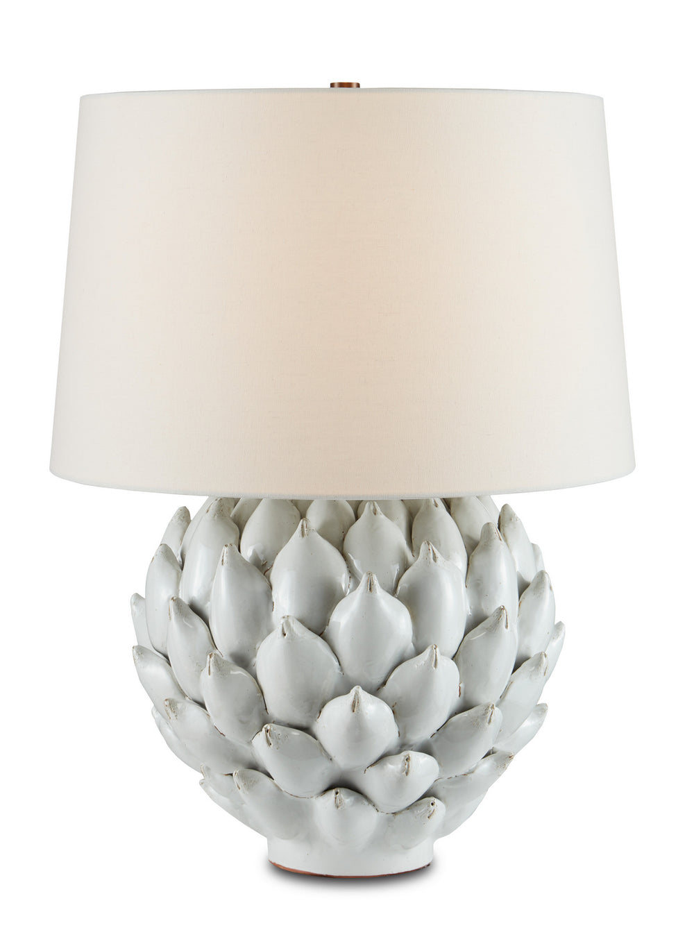 Currey and Company - One Light Table Lamp - Cynara - Antique White- Union Lighting Luminaires Decor