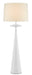 Currey and Company - One Light Floor Lamp - Giacomo White Floor Lamp - Gesso White- Union Lighting Luminaires Decor