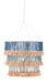 Currey and Company - Seven Light Chandelier - St. Barts Collection - Sugar White/Mist Blue/Demin Blue/Natural Rope- Union Lighting Luminaires Decor