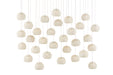 Currey and Company - 30 Light Pendant - Piero - Sugar White/Silver- Union Lighting Luminaires Decor