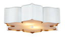 Currey and Company - Two Light Flush Mount - Grand Lotus Collection - Sugar White/ Contemporary Gold- Union Lighting Luminaires Decor