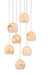 Currey and Company - Seven Light Pendant - Lazio Collection - White- Union Lighting Luminaires Decor